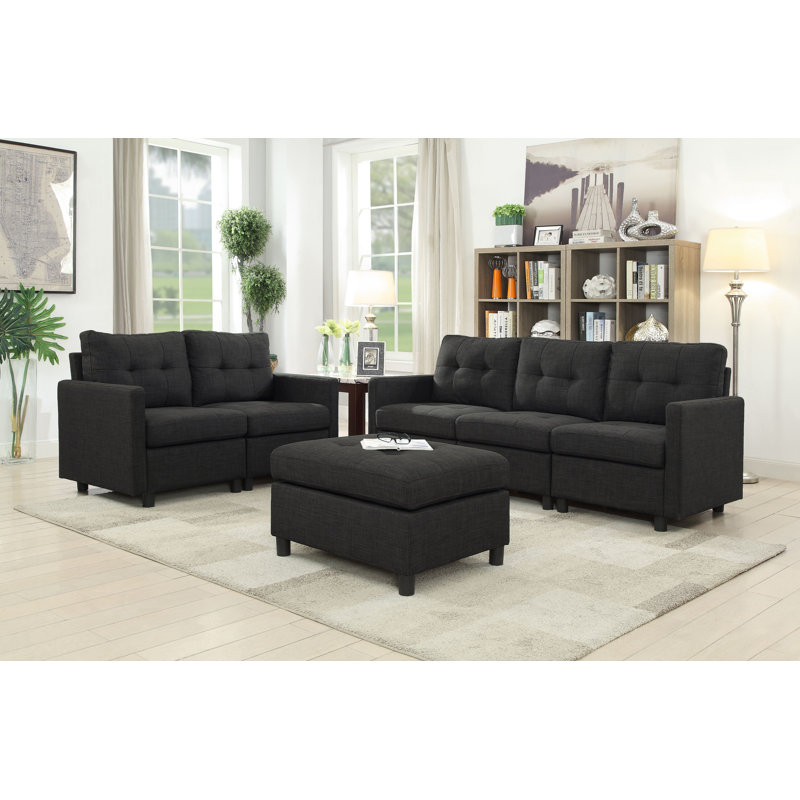 Ebern Designs Weybridge 3 Piece Living Room Set & Reviews Wayfair